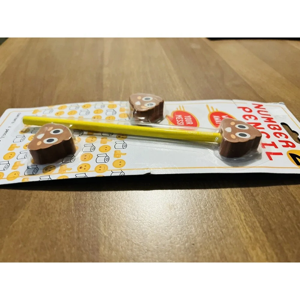 Poop Emoji Pencil Number 2 (As In Poop) Pencil Office Funny Toy Gag‎ Gift Prank